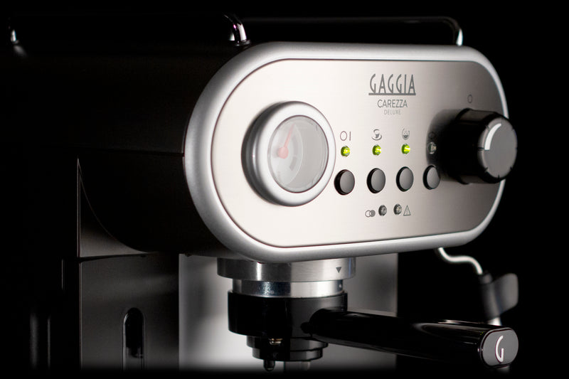 Gaggia Carezza De Luxe - Máquina de café expreso, 47 onzas, color plateado